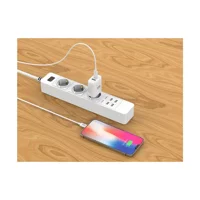 Bix Bp-01 3'lü Soket 1.8 metre 4'lü USB Kablolu Çiftli Akım Korumalı Priz