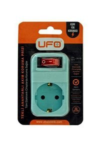 Ufo Electric Tekli Soket Kablosuz Tekli 450 J Akım Korumalı Priz