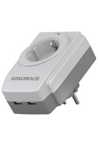 Sonorous Sp-01 Tekli Soket 2'li USB Kablosuz Tekli 350 J Akım Korumalı Priz