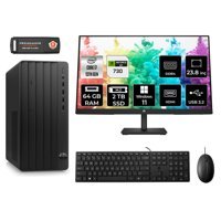 HP Tower 290 G9 8T2X2ES Harici GeForce RTX 3060 Ti Intel Core i7 13700 64 GB Ram 2 TB SSD Tower Windows 11 Pro 23.8 inç Monitörlü Masaüstü Bilgisayar