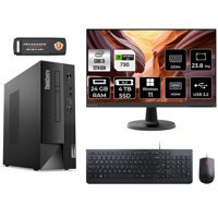 Lenovo Thinkcentre Neo 50S 11SX002VTX Harici GeForce GT 730 4 GB Intel Core i3 12100 24 GB Ram 4 TB SSD Tower Windows 11 Home 23.8 inç Monitörlü Masaüstü Bilgisayar