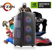 Vizyon Bilgisayar VİZY10 DG4060TIR Harici GeForce RTX 4060 Ti AMD Ryzen 5 7500F 16 GB Ram DDR5 512 GB SSD Tower FreeDos Masaüstü Bilgisayar