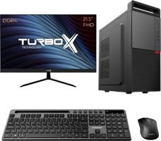 Turbox TX5181 Harici GeForce RTX 3060 Ti Intel Core i5 9400 32 GB Ram DDR4 512 GB SSD Tower FreeDos 21.5 inç Monitörlü Masaüstü Bilgisayar