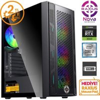 Raxius Nova G1 İ73060-17FF08 Harici GeForce RTX 3060 Intel Core i7 11700F 32 GB Ram 2 TB SSD Tower FreeDos Masaüstü Bilgisayar