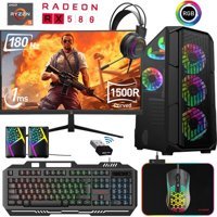 Xaser XSR466 Harici Radeon RX 580 AMD Ryzen 5 5600 16 GB Ram 256 GB SSD Tower FreeDos 24 inç Monitörlü Masaüstü Bilgisayar