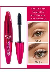 Roesıa Rose Cosmetics Max Volume Plus Hacim Veren Uzunluk Veren Siyah Maskara