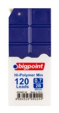 Bigpoint 2B 0.7 mm 120'li Mavi Kalem Ucu 12 Adet