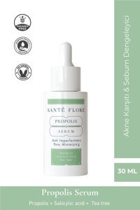 Sante Flore Propolis Yüz Dolgunlaştıran Canlandırıcı Yaşlanma Kırışıklık Karşıtı Jel Yüz Serumu 30 ml