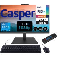 Casper Nirvana A60 12358V00XV32 Dahili Iris Xe Graphics Intel Core i5 1235U 64 GB Ram 2 TB SSD 23.8 inç Full HD Windows 11 Home All In One Bilgisayar + Zetta Flash Bellek