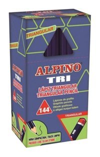 Alpino Triangular 144'lü Üçgen Siyah HB Kurşun Kalem Seti