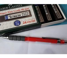 Faber-Castell Silgili Metal Metalik Kırmızı 0.7 mm Versatil Kalem