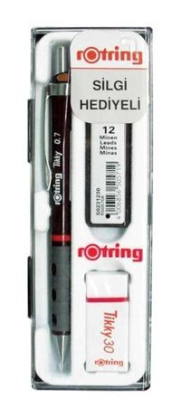 Rotring Tikky Silgili Krom Metalik Çok Renkli 0.7 mm Versatil Kalem