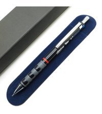 Rotring Tikky Silgili Krom Metalik Siyah 0.7 mm Versatil Kalem