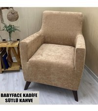 Kılıfsan Babyface Pamuklu - Polyester Süngersiz Düz Giydirmeli Lastikli Kaymaz Yeşil Tekli Koltuk Örtüsü 77x55 cm