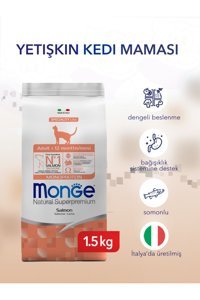 Monge Speciality Line Monoprotein Somonlu Az Tahıllı Yetişkin Kuru Kedi Maması 1.5 kg