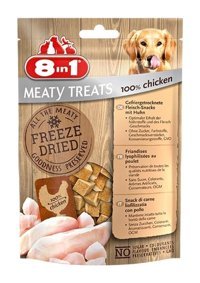 8in1 Freeze Dried Tavuk Tüm Irklar Yetişkin Köpek Ödül Maması 50 gr