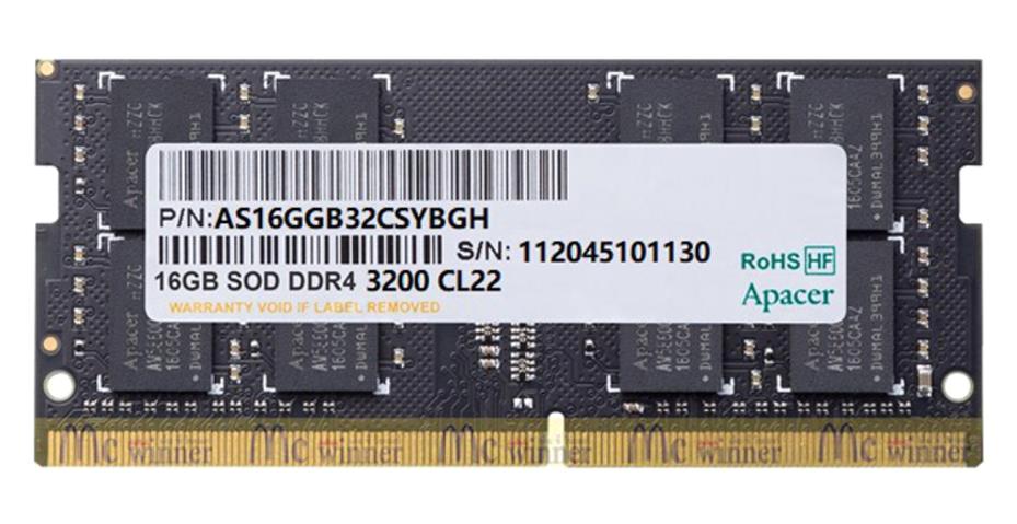 Apacer AS16GGB32CSYBGH 16 GB DDR4 1x16 3200 MHz Ram