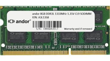 Andor A3L13S8 8 GB DDR3 1x8 1333 MHz Ram