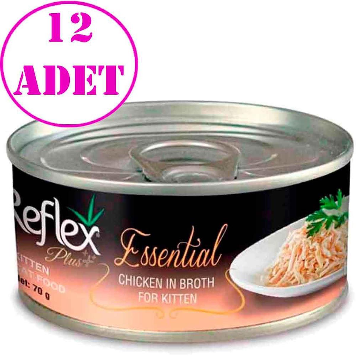 Reflex Essential Tavuk Parça Etli Yaş Kedi Maması 12x70 gr