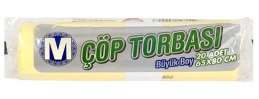 Migros Büyük Boy 65x80 cm Çöp Poşeti 20 Adet