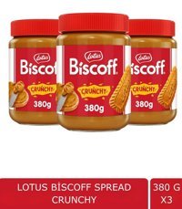 Lotus Biscoff Crunchy Karamelize Bisküvi Ezme Krem Çikolata 3x380 gr