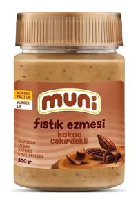 Muni Kakao Çekirdekli Fıstık Ezme Krem Çikolata 300 gr