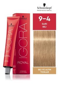 Schwarzkopf Igora Royal 9-4 Sarı Bej Krem Saç Boyası 60 ml