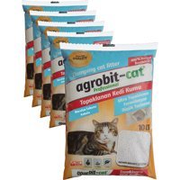 Agrobit Cat Marsilya Sabunu Kokulu Topaklanan İnce Taneli Bentonit Kedi Kumu 5x10 lt