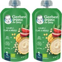 Gerber Laktozsuz Tahılsız Glutensiz Organik Elma-Mango-Yulaf Probiyotikli Kaşık Maması 2x110 gr