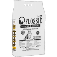 Flossie Eco Topaklanan İnce Taneli Bentonit Kedi Kumu 20 lt