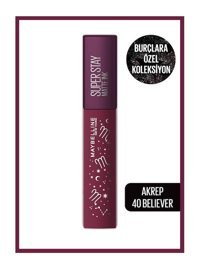 Maybelline New York Super Stay Zodiac 40 Believer Mat Likit Fırçalı Ruj