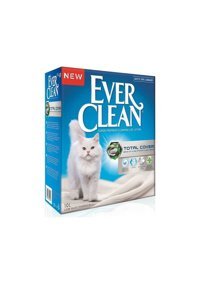 Ever Clean Total Cover Topaklanan İnce Taneli Aktif Karbonlu Bentonit Kedi Kumu 10 lt