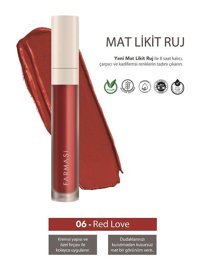 Farmasi 6 Red Mat Likit Fırçalı Ruj