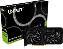 Palit Infinity Dual RTX 4060 8 GB GDDR6 PCI-Express 4.0 DirectX 12 Ultimate 2 Fanlı 128 Bit Masaüstü NVIDIA Ekran Kartı