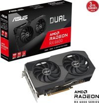 Asus Dual RX 6600 V2 8 GB GDDR6 PCI-Express 4.0 DirectX 12 Ultimate 2 Fanlı 128 Bit Masaüstü AMD Ekran Kartı