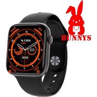 Rabbit Store Watch 8 Pro Android 45 mm Silikon Kordon Kare Unisex Akıllı Saat Siyah