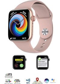 Bunnys DT No 1 Android GPS 44 mm Silikon Kordon Kare Erkek Sim Kartlı Akıllı Saat Pembe