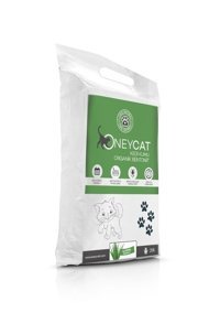 Oney Cat Organik Aloe Vera Kokulu Topaklanan İnce Taneli Bentonit Kedi Kumu 20 lt