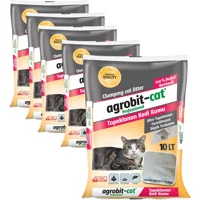 Agrobit Cat Kokusuz Topaklanan İnce Taneli Bentonit Kedi Kumu 5x10 lt