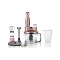 Schafer Meister 1500 ml Turbolu Çift Bıçaklı 4'lü Blender Seti Pembe