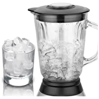 Sinbo 1500 ml Cam Hazneli Buz Kırıcılı Turbolu 6 Bıçaklı Tekli Blender Siyah