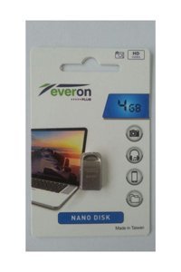 Everon Şifreli Mini USB 2.0 Usb Type-A 4 GB Flash Bellek Gri