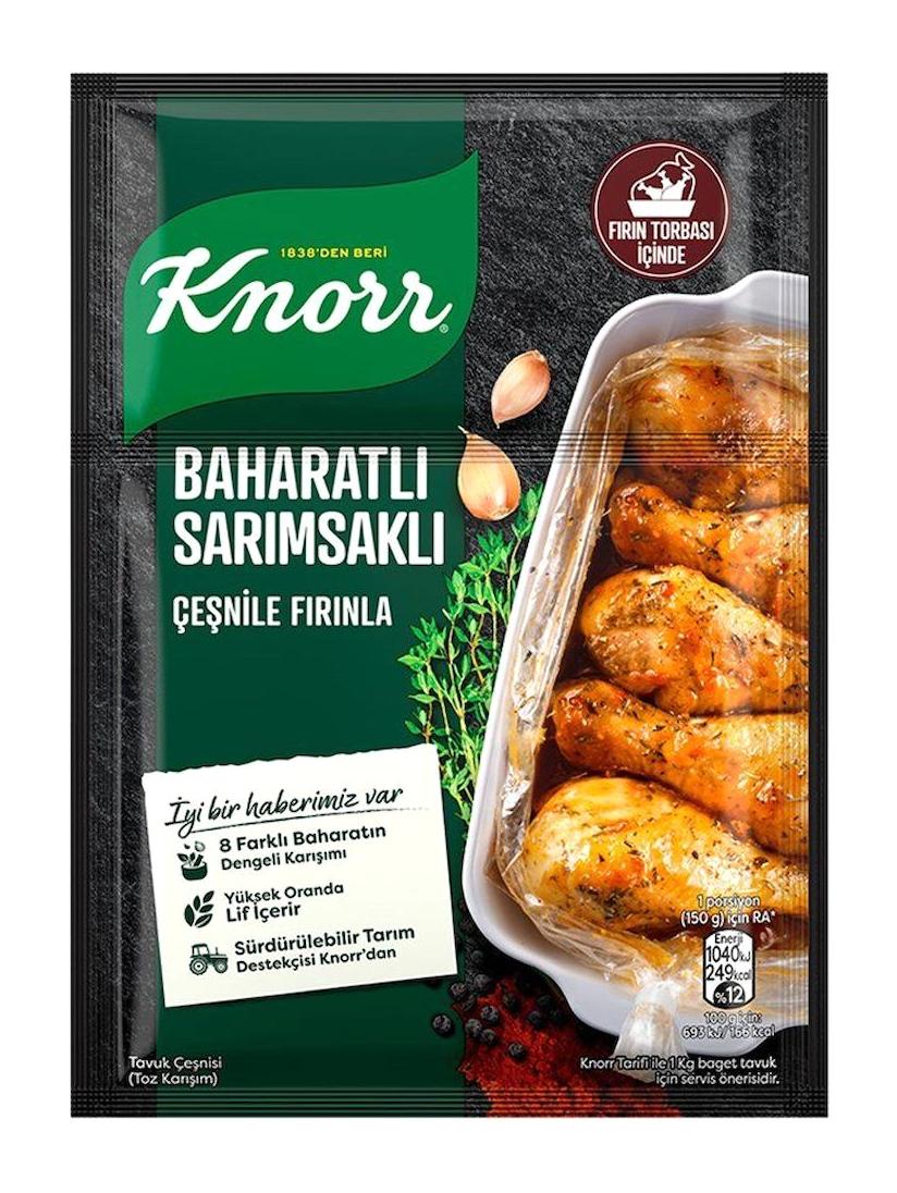 Knorr Organik Sarımsaklı Tavuk Çeşni 34 gr