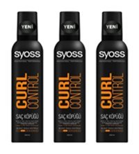 Syoss Control Kıvırcık Saçlar İçin Şekillendirici Hacim Veren Saç Köpüğü 3x250 ml