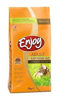 Enjoy Vitaminli Tavuk Tahıllı Yetişkin Kuru Kedi Maması 1 kg