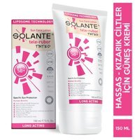 Solante Pigmenta Tinted Renkli 50+ Faktör Kızarık Ciltler İçin Mineral Filtreli Yağsız Suya Dayanıklı Güneş Losyonu 150 ml