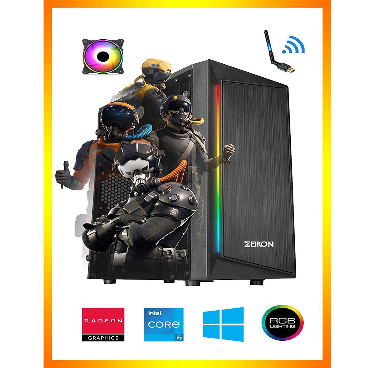 Zeiron RDX02 Harici Radeon RX 550 Intel Core i5 4570 8 GB Ram 500 GB HDD + 128 GB SSD Tower FreeDos Masaüstü Oyuncu Bilgisayarı