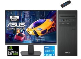 Asus Expertcenter J1S500TE-5135000020W37 Harici GeForce GTX 1650 Intel Core i5 13500 64 GB Ram 512 GB SSD Tower Windows 11 Home 27 inç Monitörlü Masaüstü Oyuncu Bilgisayarı + Zetta Flash Bellek