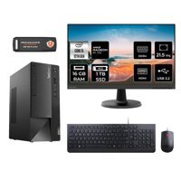 Lenovo Thinkcentre Neo 50T M0BJTXD163 Harici Radeon RX 550 Intel Core i5 12400 16 GB Ram 1 TB SSD Tower FreeDos 21.5 inç Monitörlü Masaüstü Oyuncu Bilgisayarı