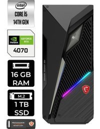 MSI Mag Infinite S3 14NUE51839EUP308 Harici GeForce RTX 4070 Intel Core i5 14400F 16 GB Ram 1 TB SSD Tower Windows 11 Home Masaüstü Oyuncu Bilgisayarı + PER4 BELLEK